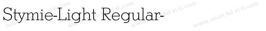 Stymie-Light Regular字体转换